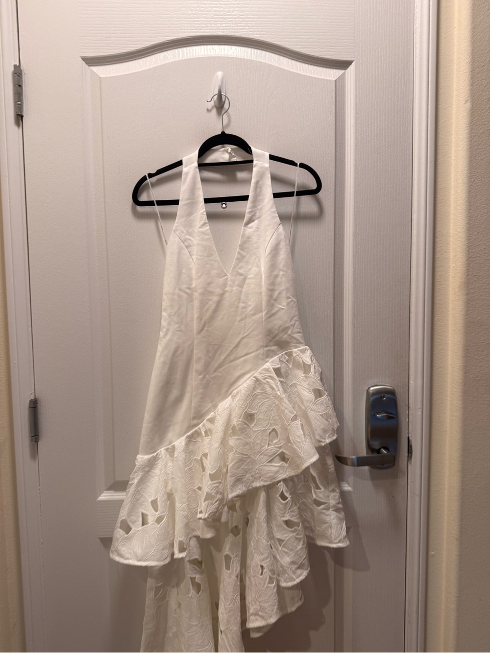 ELLIATT Elizabeth Asymmetrical Gown White Bridal Shower Bachelorette Size S NWT - Picture 7 of 8